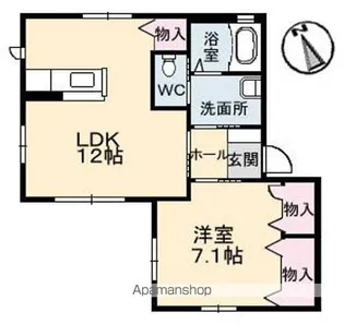 クレールメゾン(段原)【1階】の間取り
