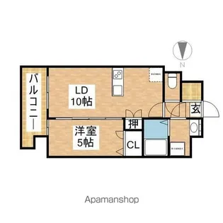 プレサンス栄フレイヤ【3階】の間取り
