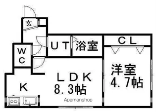 ヴィラメゾン菊水6条【205号室】の間取り