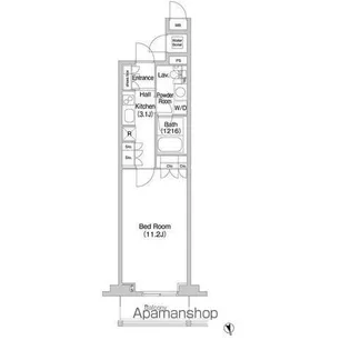 東京都渋谷区千駄ヶ谷4丁目【マンション】の間取り