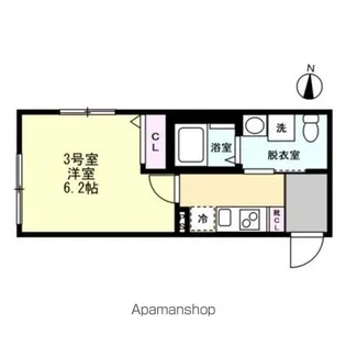 ベイルーム金沢文庫【203号室】の間取り