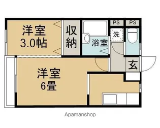 グレースヴィラ【107号室】の間取り