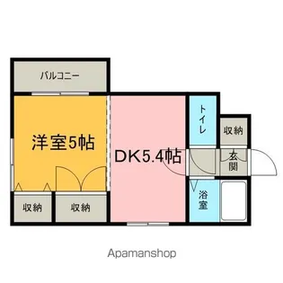 プレサント南2西19【2階】の間取り
