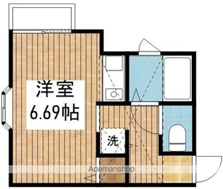 ルーエ鐙西【101号室】の間取り