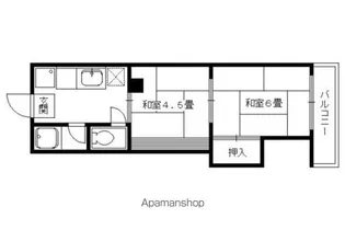 中嶋マンション【B7号室】の間取り