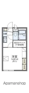 レオパレス京浜建物水橋ハイムB【203号室】の間取り