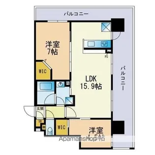 シェミネ高宮通り【3階】の間取り
