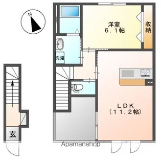 シュエットⅠ【202号室】の間取り