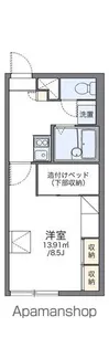 レオパレス北野台45【103号室】の間取り