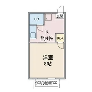 カーサおくむら【201号室】の間取り