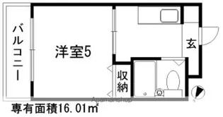 ハイタウン横浜東【205号室】の間取り