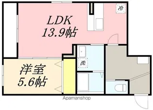 ラ ベルマ【1階】の間取り