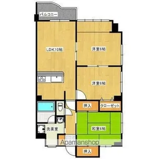 イモーレ中央駅【3階】の間取り