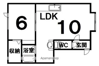 LEEK(リーク)【202号室】の間取り