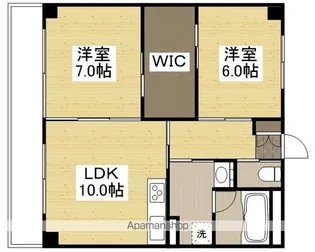 ハアラン御南【4階】の間取り