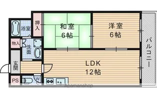サンウエスト【7階】の間取り