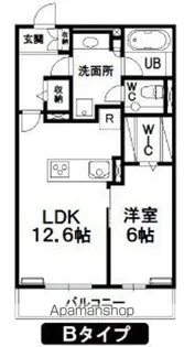 HILLS RESIDENTIAL D20【1階】の間取り
