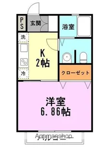 ESTERIAⅠ【103号室】の間取り