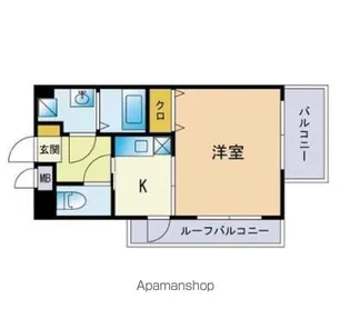 テラッツァ大濠【403号室】の間取り