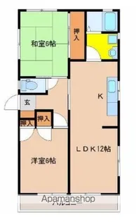 日高ハイツ【102号室】の間取り