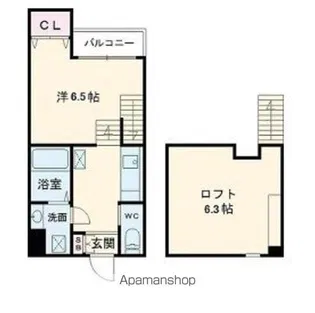 シエルクレール姪浜2番館【1階】の間取り