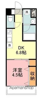 アスコット花京院【1階】の間取り