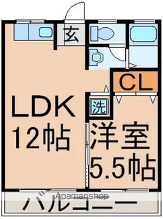 メゾン杉の木【1階】の間取り