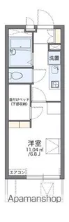 レオパレス弥栄【108号室】の間取り