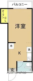 淀川マンション【103号室】の間取り