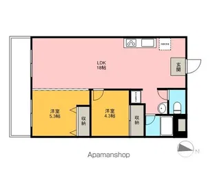 ラック大和田ビル【2階】の間取り
