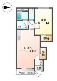 リバーサイド本条【1階】の間取り