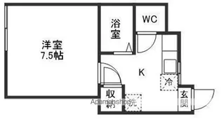 ドミール宮町【107号室】の間取り