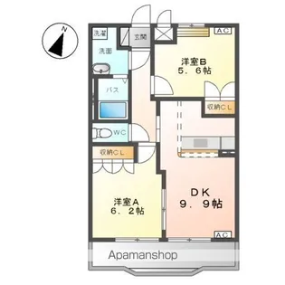 ロイヤル・ガーデン【2階】の間取り