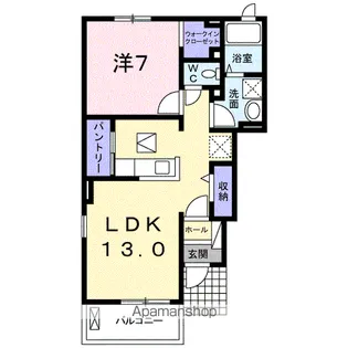 レフィナード【1階】の間取り