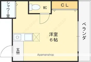 ベルハイム小阪【1階】の間取り