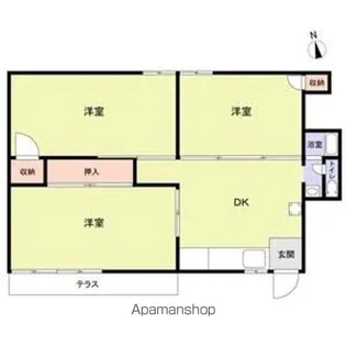 メゾンドアミ【1階】の間取り