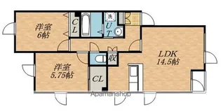 クレール【2階】の間取り