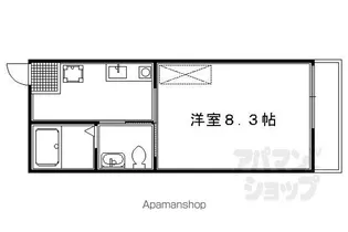 アルテ東山三条【201号室】の間取り