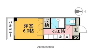 荒川ハイツ【3階】の間取り
