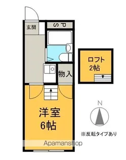 ヴィラ滝沢女鳥羽【210号室】の間取り