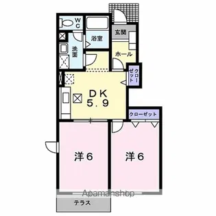 セレーノ御所野【1階】の間取り
