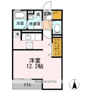 東京都中野区上鷺宮1丁目【アパート】の間取り