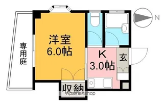 ハイツ松井【1階】の間取り