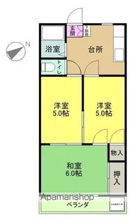 GH才丸ハイツ【203号室】の間取り