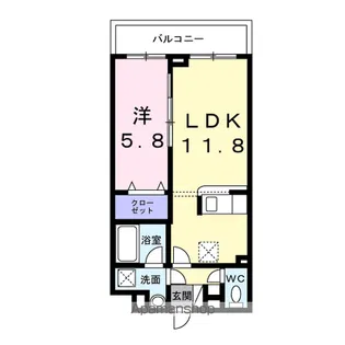エフ・アクアレル【3階】の間取り