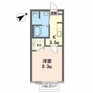 フラットフィールド【2階】の間取り