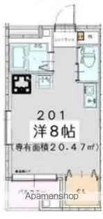 ライスランド 2番館【201号室】の間取り