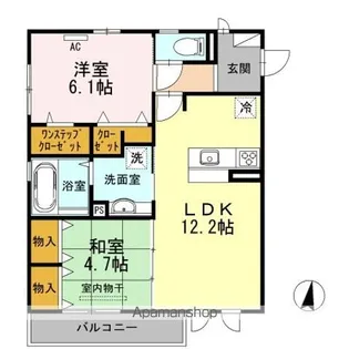 メープル住吉【3階】の間取り