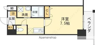La Douceur梅田West【9階】の間取り