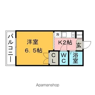 1Kの間取り画像